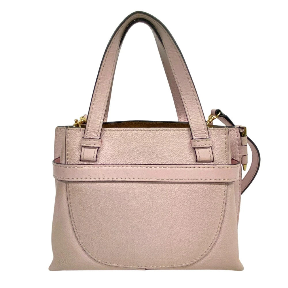 LOEWE Gate Top Handle Anagram Handbag Pink
